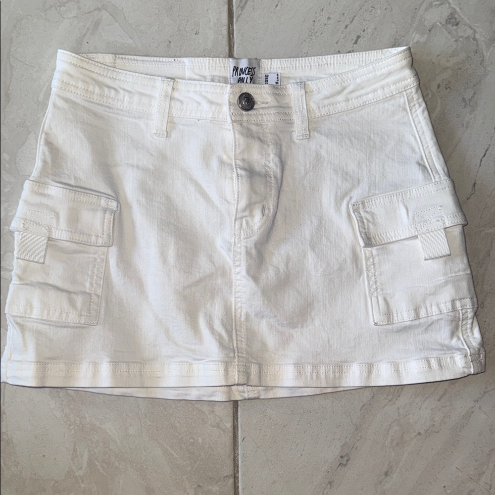 Princess Polly White Mini Skirt
